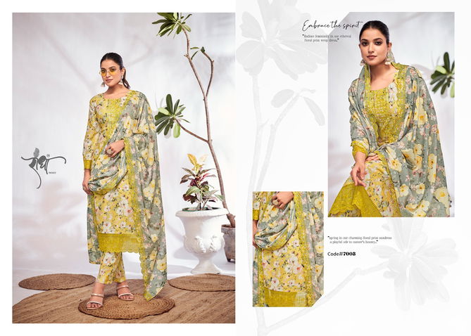 Saffron By Radha Trendz Printed Embroidery Cotton Salwar Kameez Wholesale Market In Surat